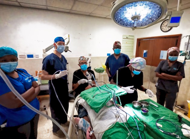 Leading ENT resident through direct laryngoscopy